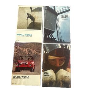 Volkswagen Small World Magazines 1972 - 1973 Winter-Spring-Summer-Fall Lot of 4